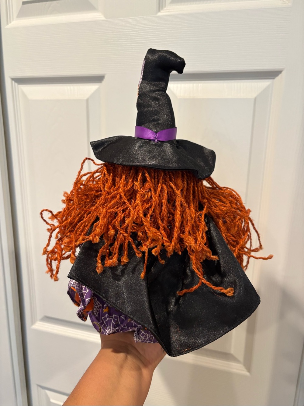 Vintage 1998 Silly Pumpkin Witch Candy Plush Nylon Basket EUC - Picture 6 of 15